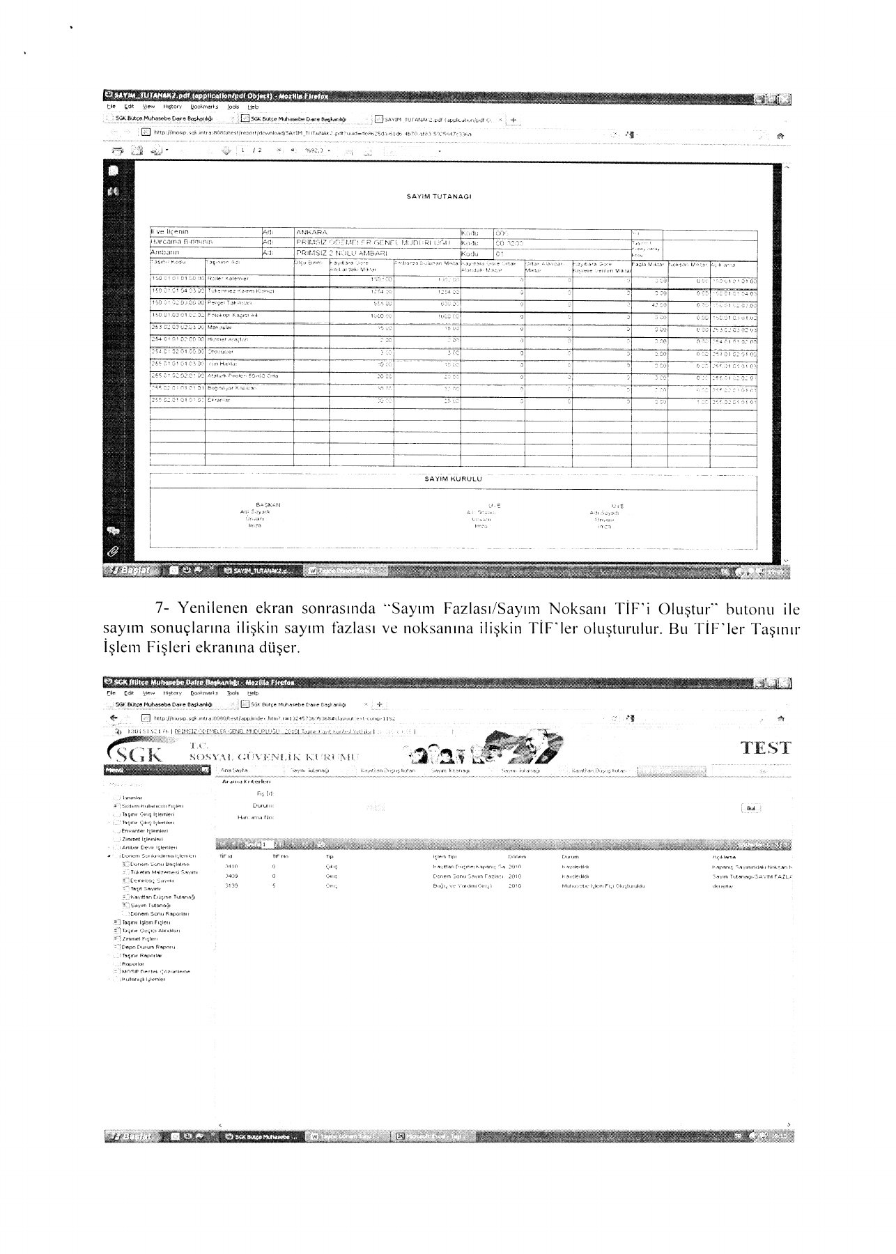 2015 yıl sonu işlemleri kılavuzu, kaynak PDF sayfa 16: MOSİP ekran örnekleri